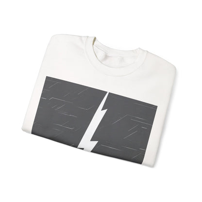 boostlete-am-crew-icon-lightning-glitch-vector-0590 — Unisex Heavy Blend Crewneck (G18000)