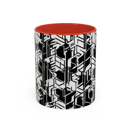 boostlete-field-day-pattern-micro-blueprint-0927 — Accent Mug 11/15oz