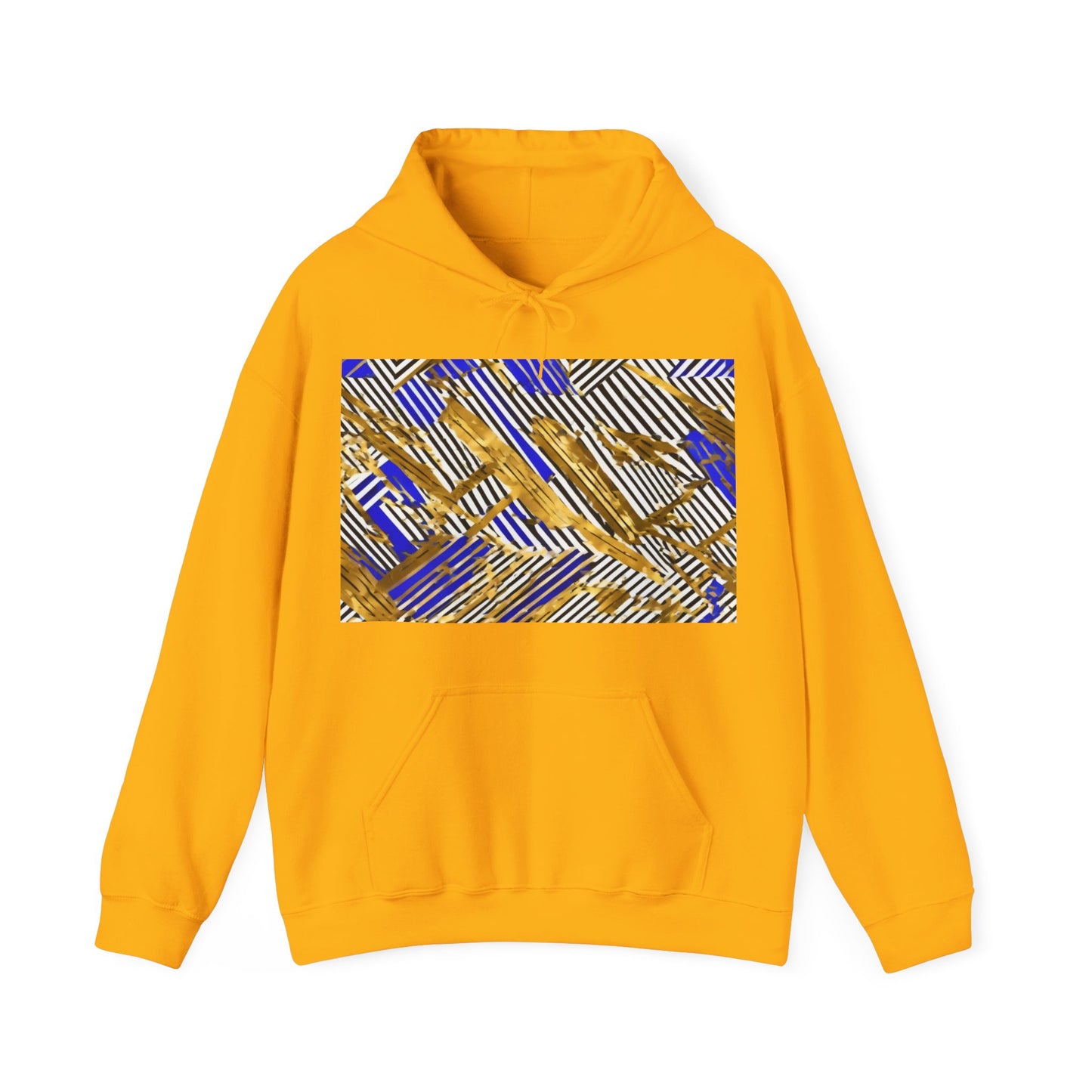boostlete-boost-mode-pattern-diagonal-monoline-0015 — Unisex Heavy Blend Hooded Sweatshirt (Gildan)
