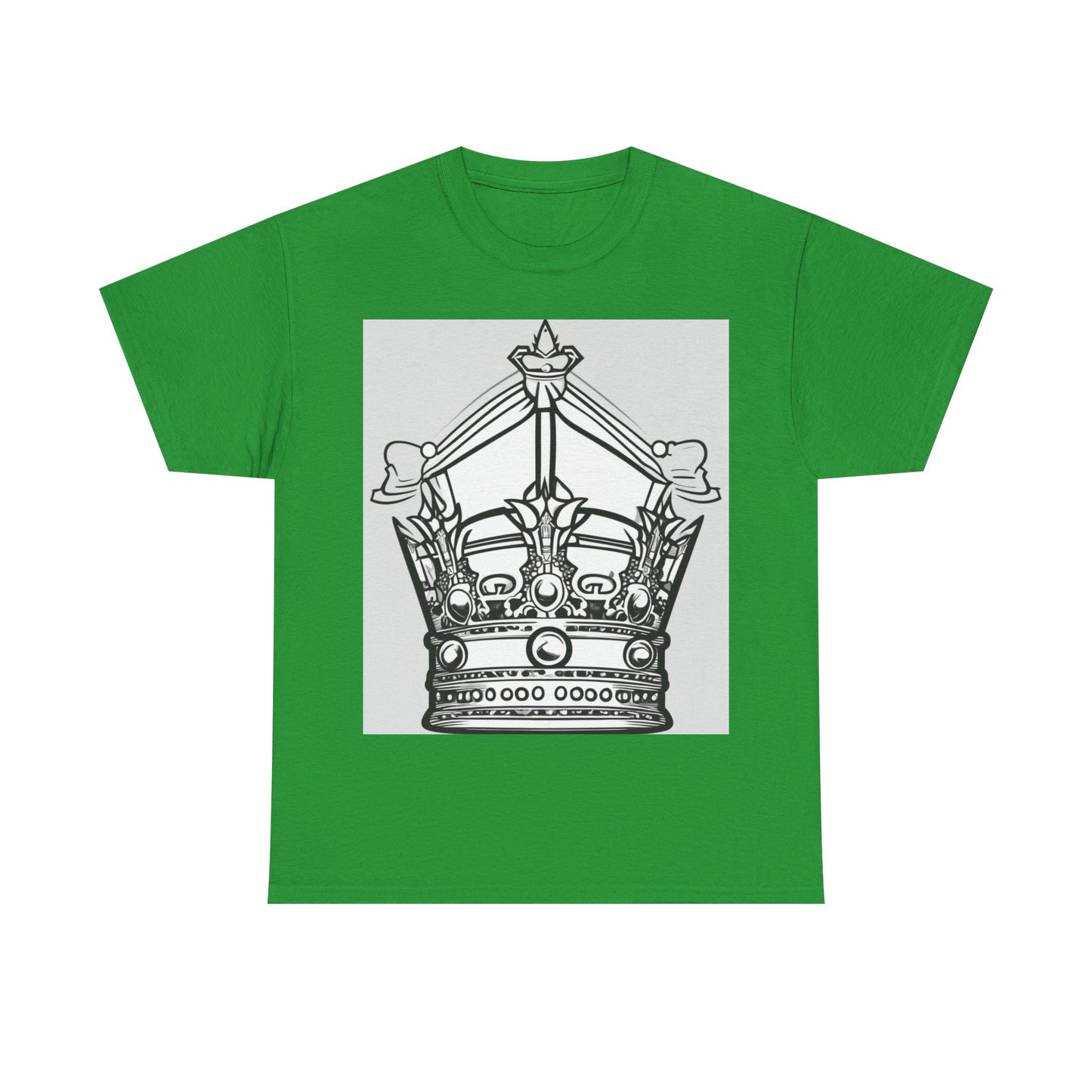 boostlete-quiet-power-icon-crown-outline-badge-0130 — Unisex Heavy Cotton Tee (Gildan 5000)