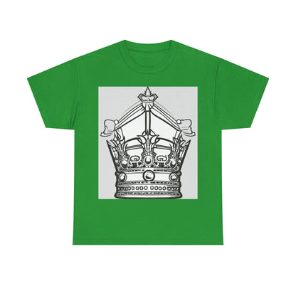 boostlete-quiet-power-icon-crown-outline-badge-0130 — Unisex Heavy Cotton Tee (Gildan 5000)