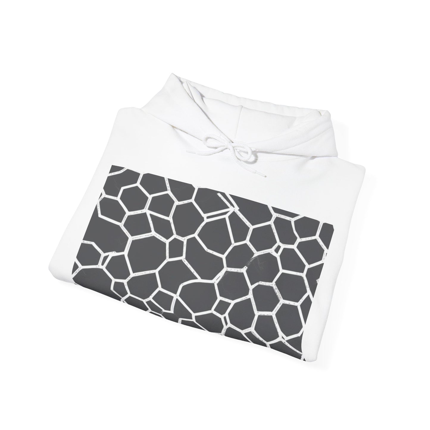 boostlete-iron-intent-pattern-hex-blueprint-0063 — Unisex Heavy Blend Hooded Sweatshirt (Gildan)