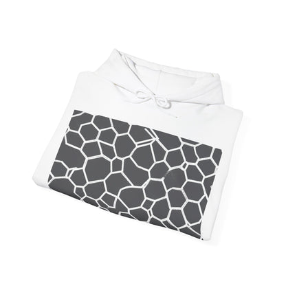 boostlete-iron-intent-pattern-hex-blueprint-0063 — Unisex Heavy Blend Hooded Sweatshirt (Gildan)