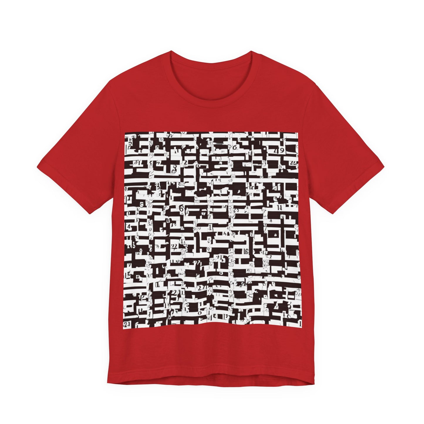 boostlete-iron-intent-pattern-plate-number-badge-0171 — Unisex Jersey Short Sleeve (B+C 3001)