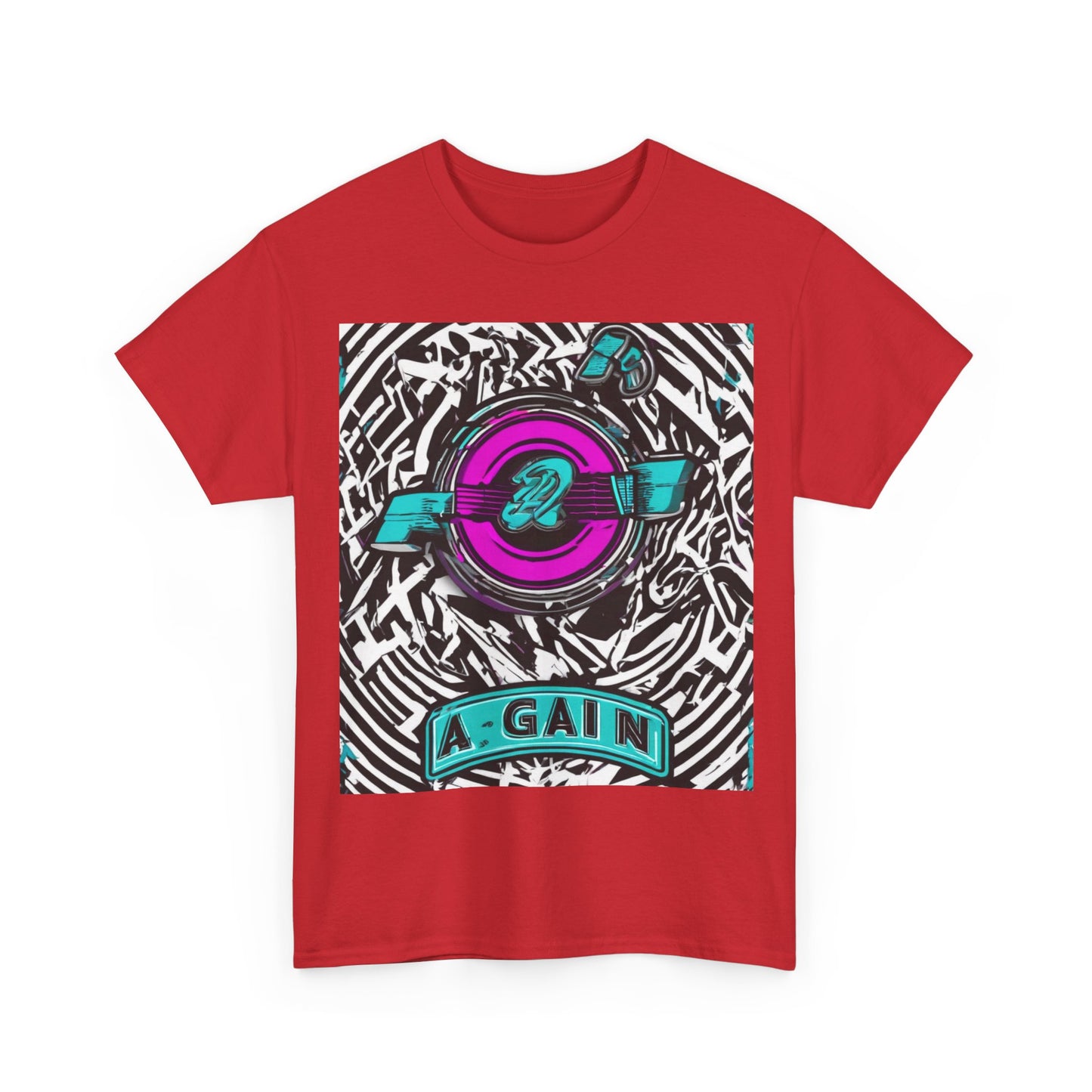 boostlete-boost-mode-type-again-badge-monoline-0293 — Unisex Heavy Cotton Tee (Gildan 5000)