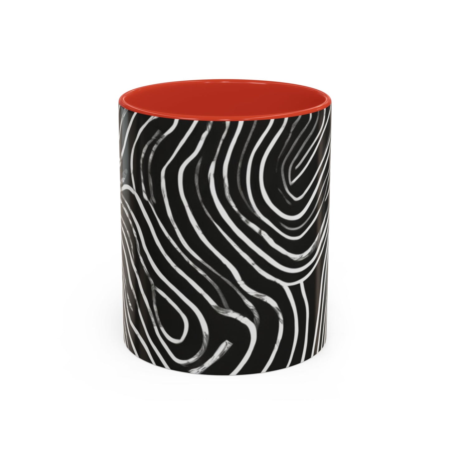 boostlete-field-day-pattern-topographic-badge-0307 — Accent Mug 11oz/15oz