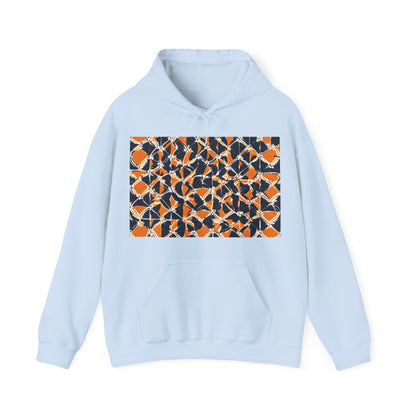 boostlete-headspace-pattern-plate-number-badge-0387 — Unisex Heavy Blend Hoodie (G18500)