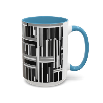 boostlete-recovery-progress-pattern-barcode-isometric-1023 — Accent Mug 11/15oz