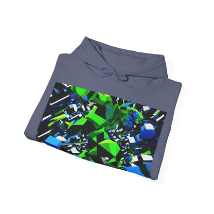 boostlete-pr-season-scene-sprinter-3d-geometric-0896 — Unisex Heavy Blend Hoodie (G18500)