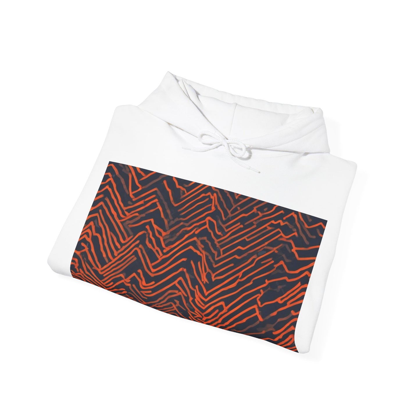 boostlete-field-day-pattern-ekg-modern-0087 — Unisex Heavy Blend Hooded Sweatshirt (Gildan)