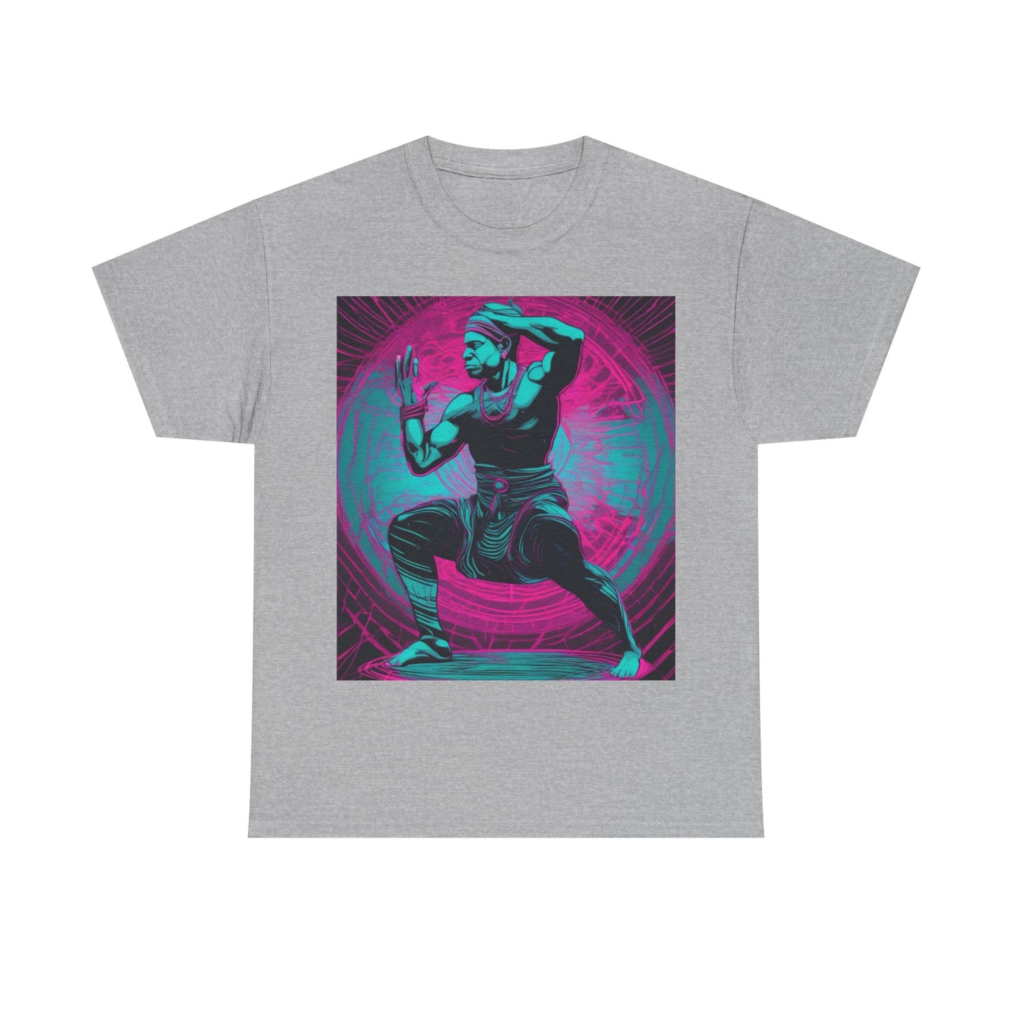 boostlete-rise-grind-scene-yogi-motion-line-art-0240 — Unisex Heavy Cotton Tee (Gildan 5000)