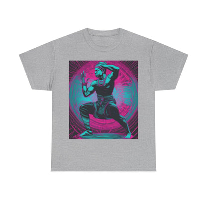 boostlete-rise-grind-scene-yogi-motion-line-art-0240 — Unisex Heavy Cotton Tee (Gildan 5000)