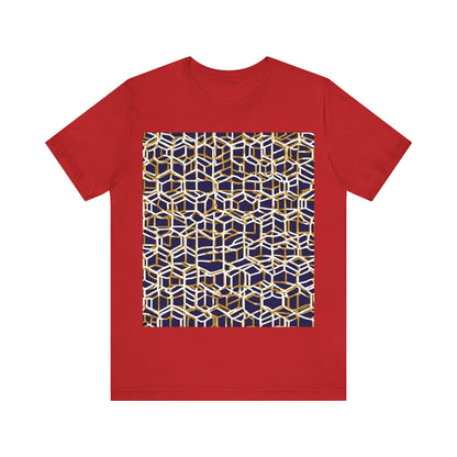 boostlete-am-crew-pattern-hex-industrial-0131 — Unisex Jersey Short Sleeve (B+C 3001)