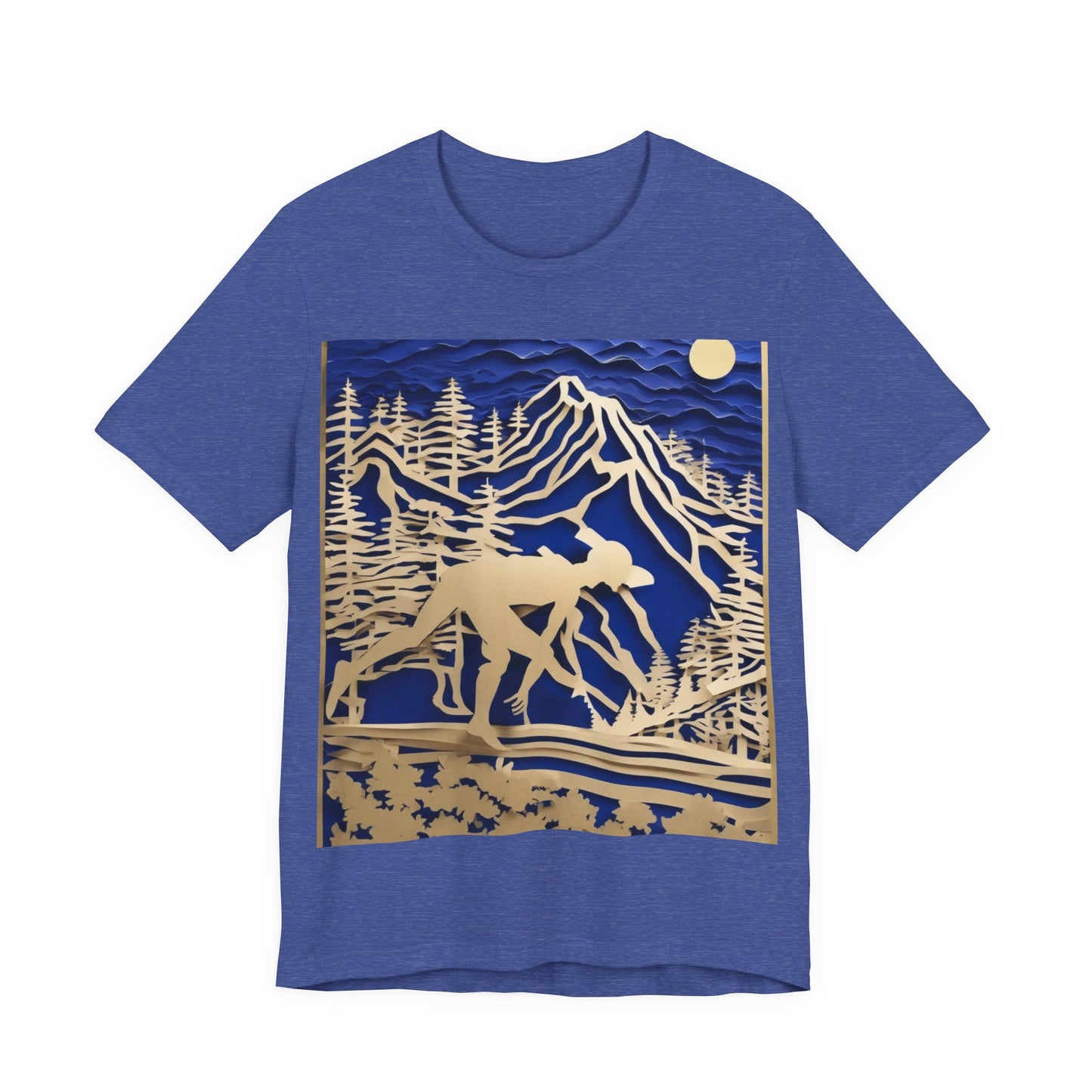 boostlete-recovery-progress-scene-trail-3d-paper-0176 — Unisex Jersey Short Sleeve (B+C 3001)