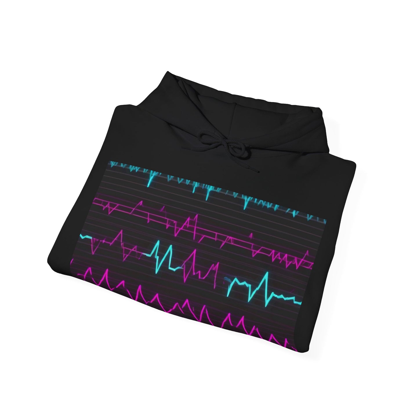 boostlete-boost-mode-pattern-ekg-modern-0111 — Unisex Heavy Blend Hooded Sweatshirt (Gildan)