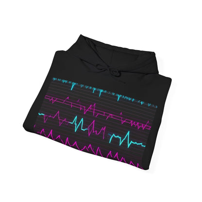 boostlete-boost-mode-pattern-ekg-modern-0111 — Unisex Heavy Blend Hooded Sweatshirt (Gildan)
