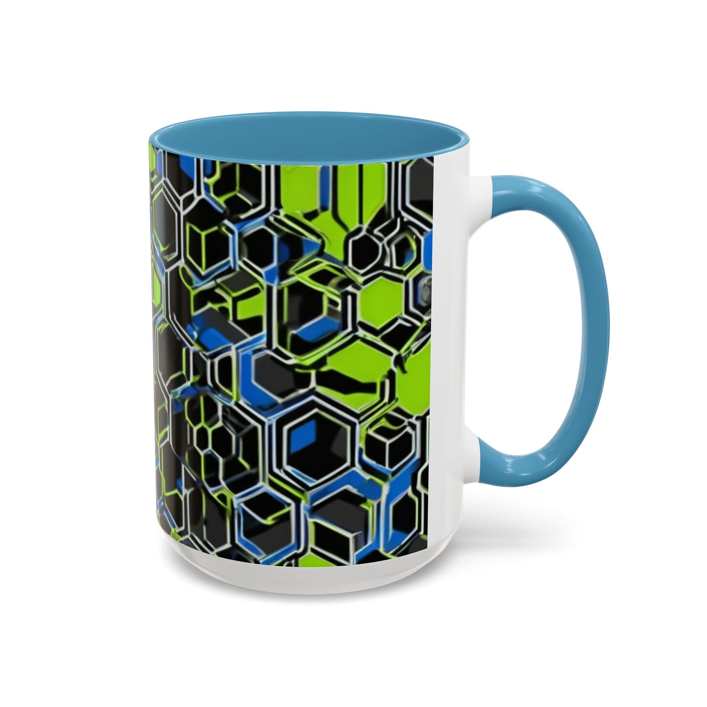 boostlete-recovery-progress-pattern-hex-blueprint-0007 — Accent Mug 11oz/15oz