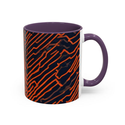 boostlete-field-day-pattern-ekg-modern-0087 — Accent Mug 11oz/15oz