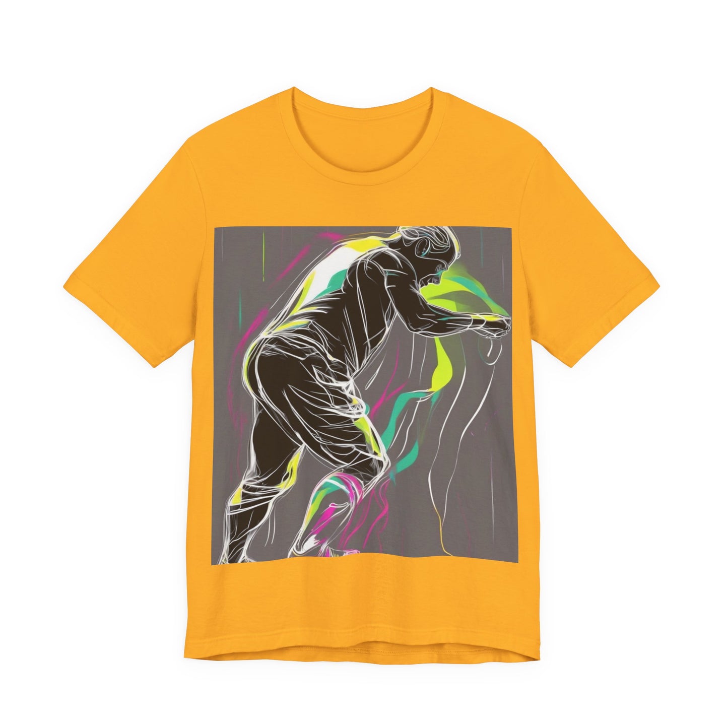 boostlete-iron-intent-scene-athlete-neon-monoline-0140 — Unisex Jersey Short Sleeve (B+C 3001)