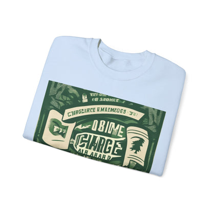 boostlete-am-crew-type-charge-ahead-banner-paper-0965 — Unisex Heavy Blend Crewneck (G18000)