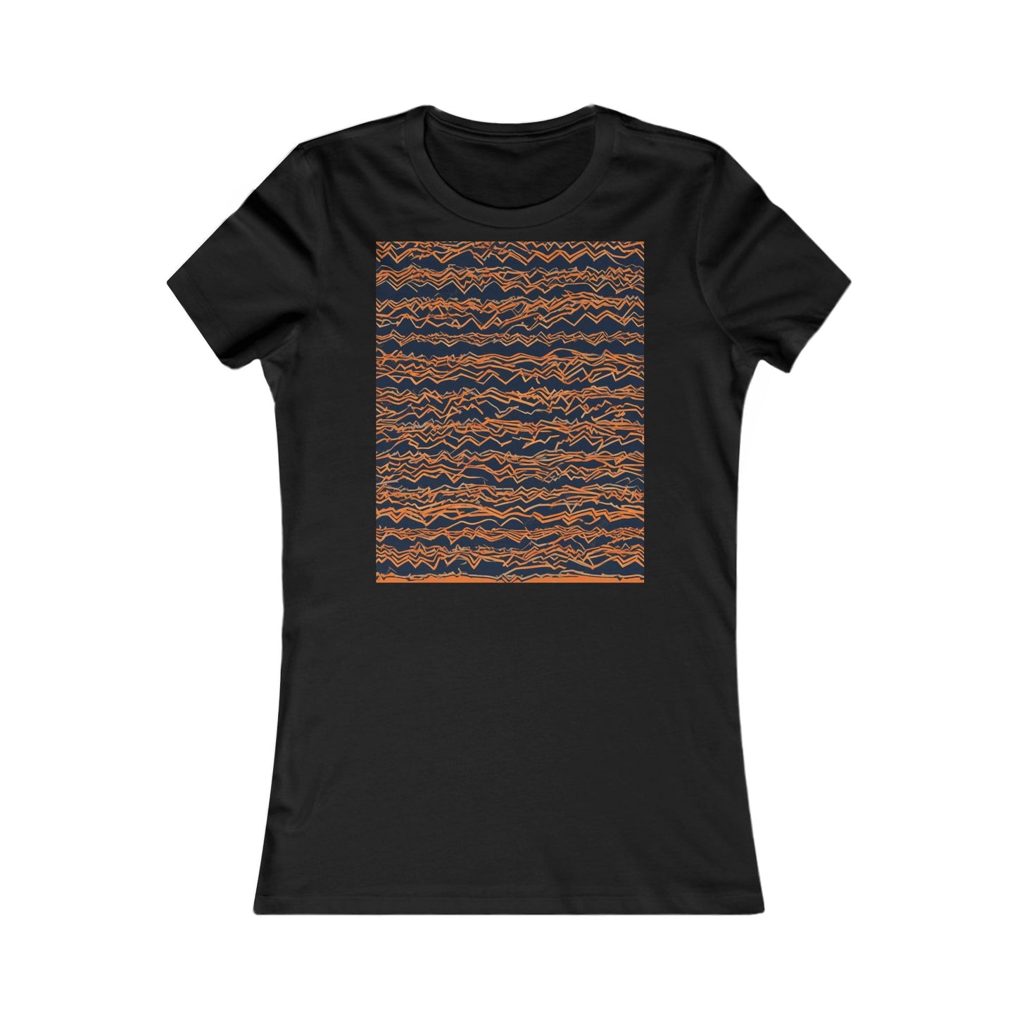 boostlete-field-day-pattern-ekg-bold-0135 — Women's Favorite Tee (B+C 6004)