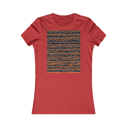 boostlete-field-day-pattern-ekg-bold-0135 — Women's Favorite Tee (B+C 6004)
