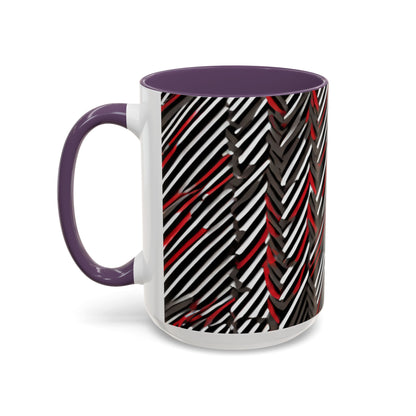 boostlete-field-day-pattern-diagonal-paper-0287 — Accent Mug 11oz/15oz