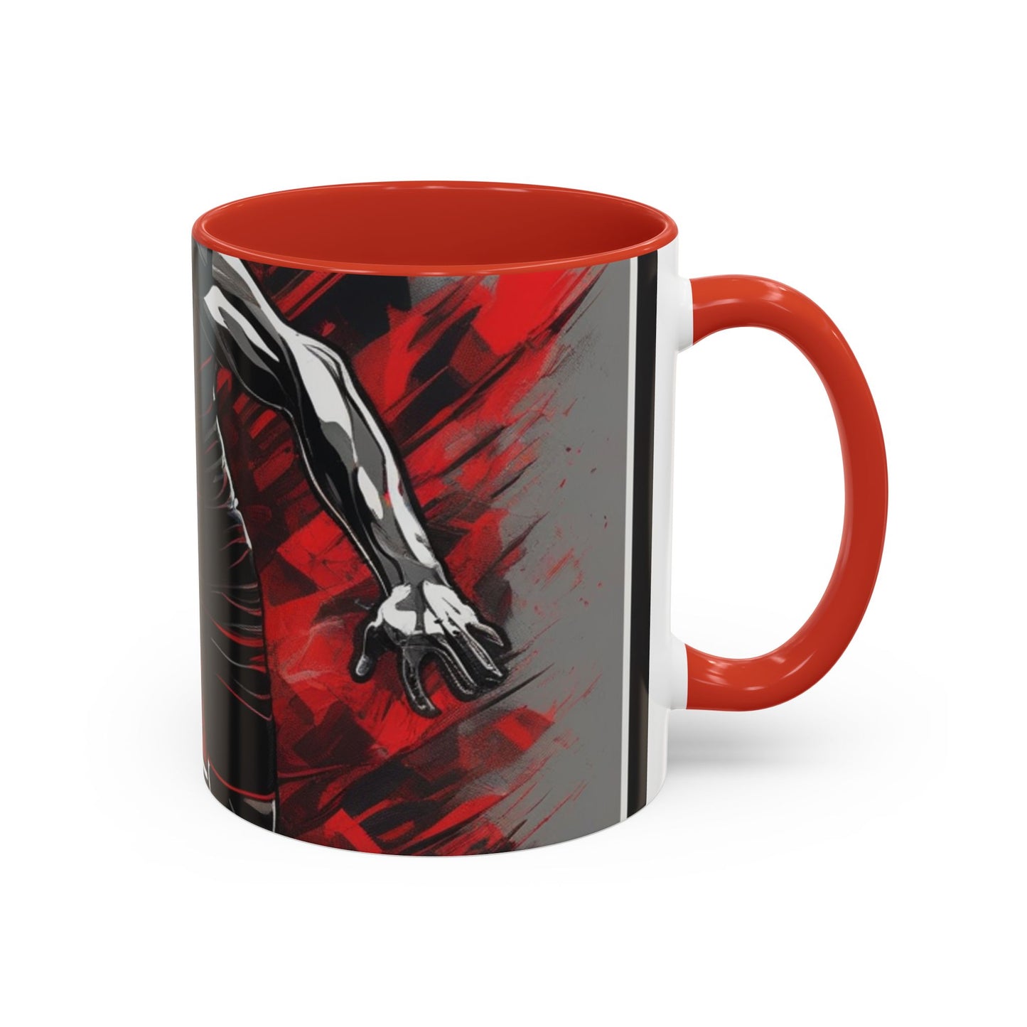 boostlete-field-day-scene-sprinter-glitch-badge-0284 — Accent Mug 11oz/15oz