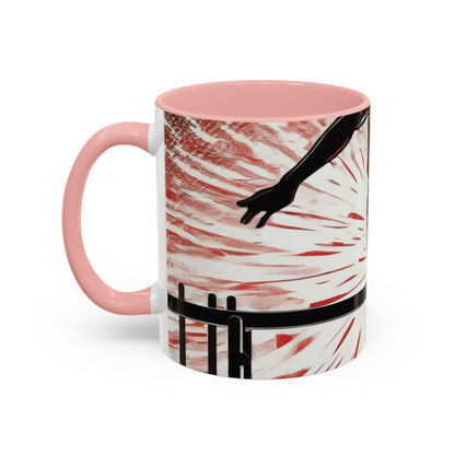 boostlete-recovery-progress-scene-hurdler-halftone-engraved-0212 — Accent Mug 11oz/15oz