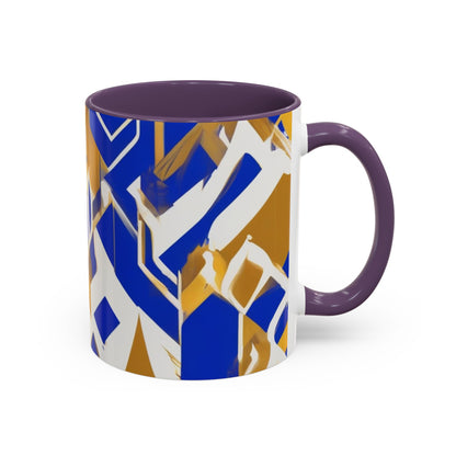 boostlete-field-day-icon-flame-glitch-geometric-0090 — Accent Mug 11oz/15oz