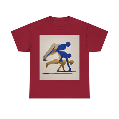 boostlete-mile-by-mile-scene-push-up-duotone-paper-0040 — Unisex Heavy Cotton Tee (Gildan 5000)