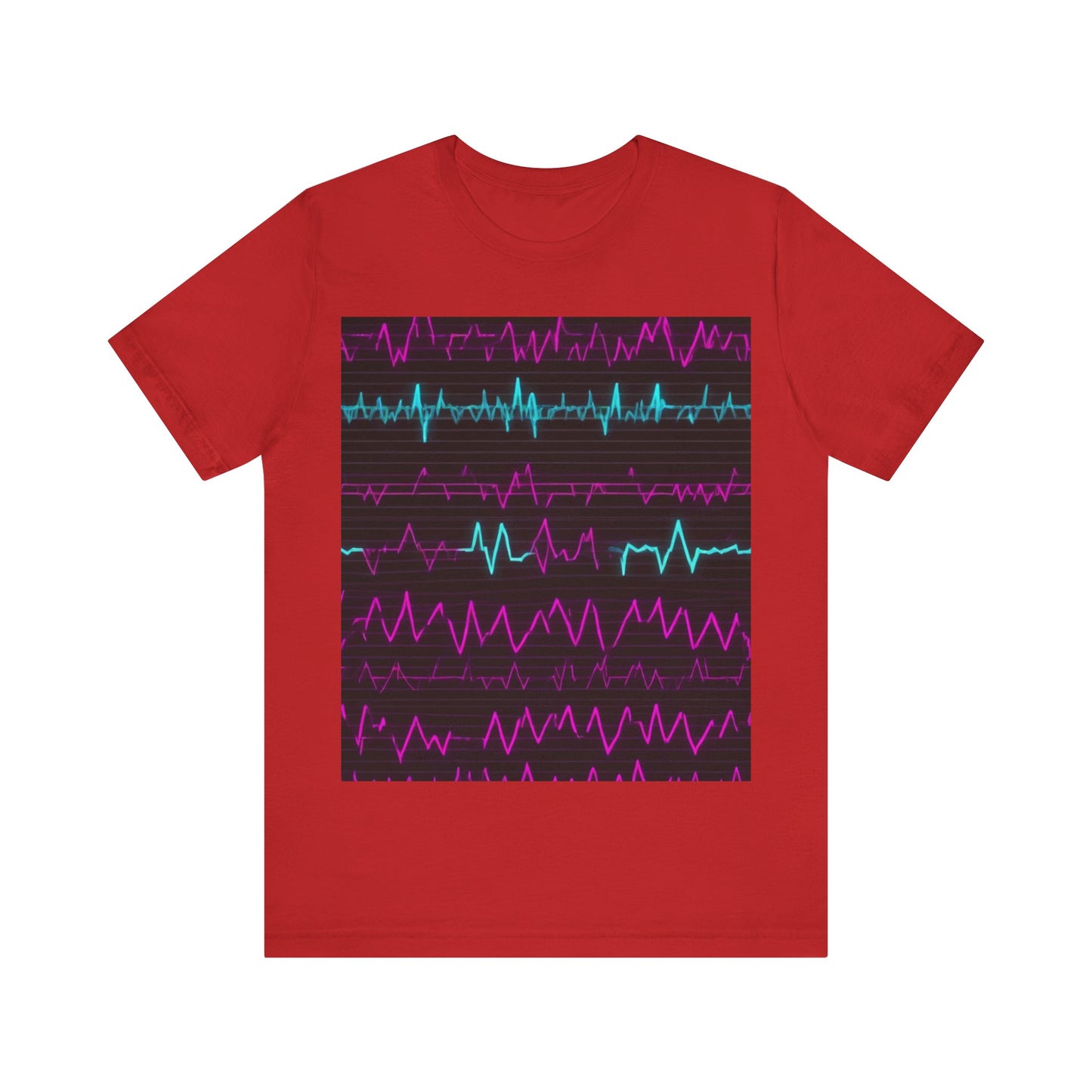 boostlete-boost-mode-pattern-ekg-modern-0111 — Unisex Jersey Short Sleeve (B+C 3001)
