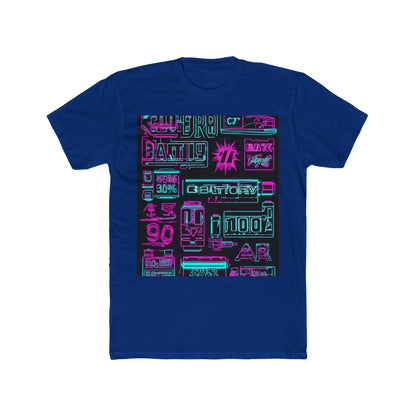 boostlete-rise-grind-type-battery-100-effort-split-blueprint-0205 — Unisex Cotton Crew Tee (NL 3600)