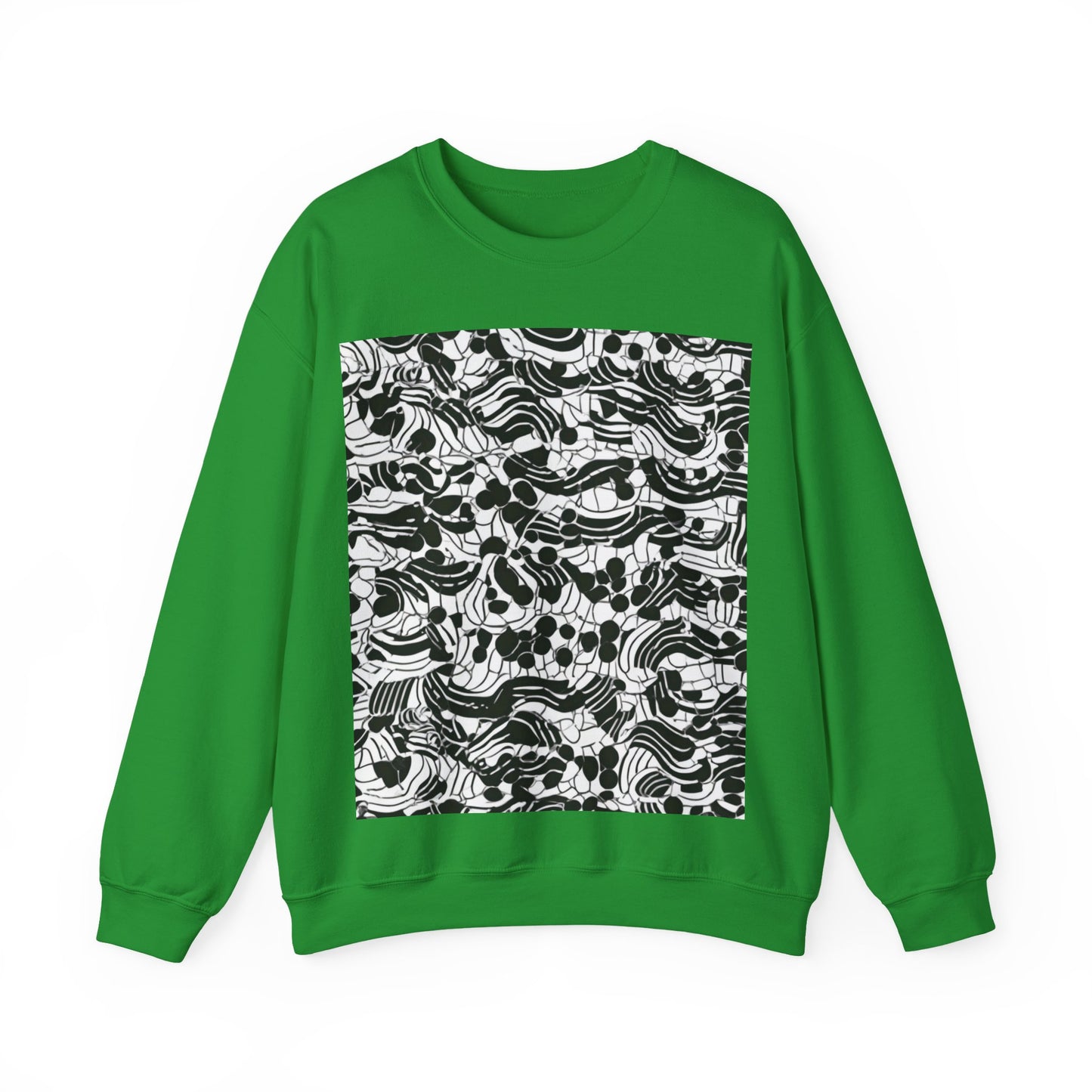 boostlete-rise-grind-pattern-dotted-line-art-0483 — Unisex Heavy Blend Crewneck (G18000)