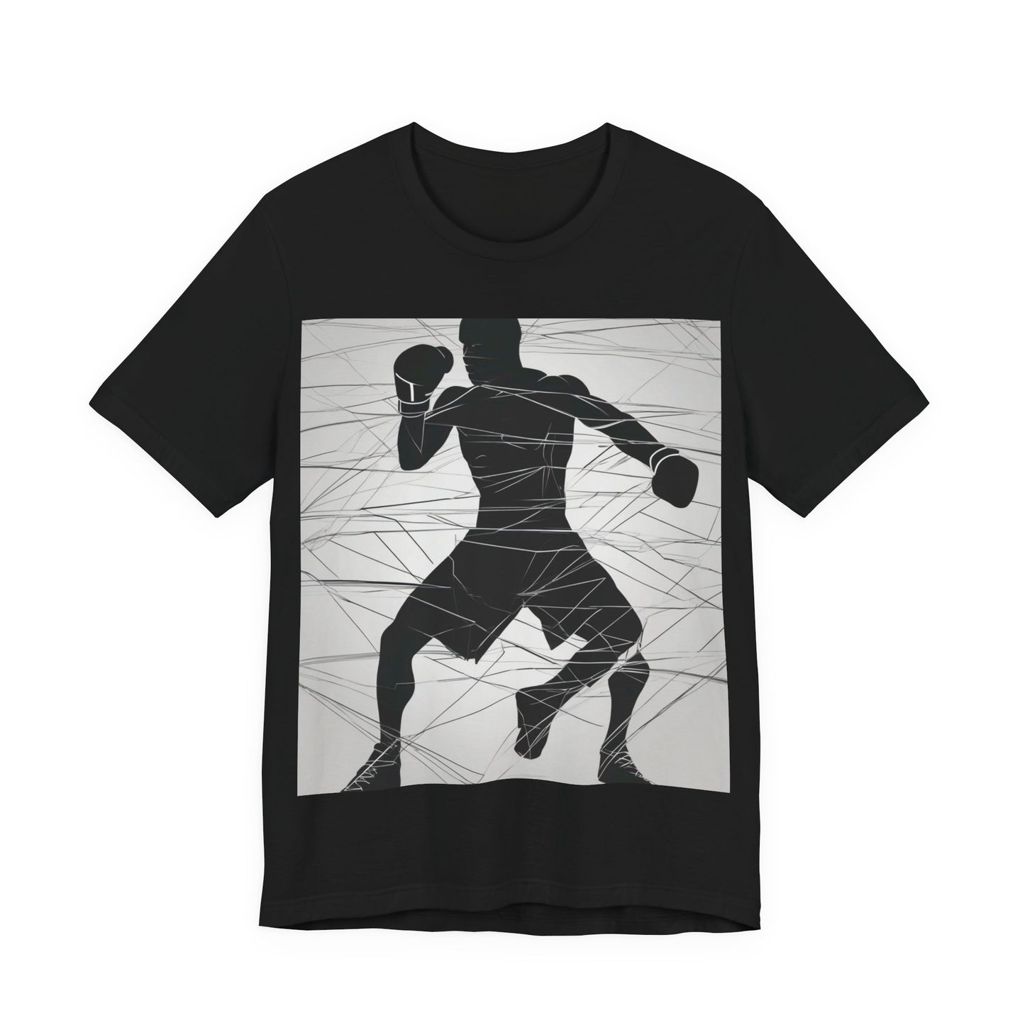 boostlete-mile-by-mile-scene-boxer-motion-geometric-0028 — Unisex Jersey Short Sleeve (B+C 3001)