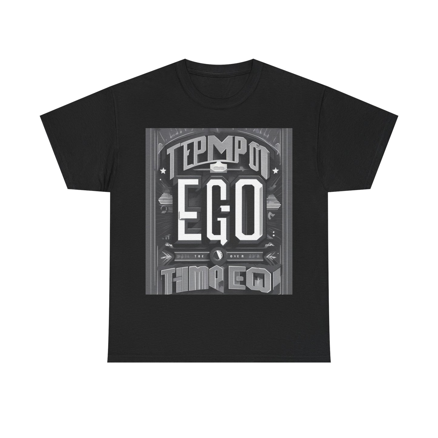 boostlete-mile-by-mile-type-tempo-over-ego-banner-modern-0093 — Unisex Heavy Cotton Tee (Gildan 5000)