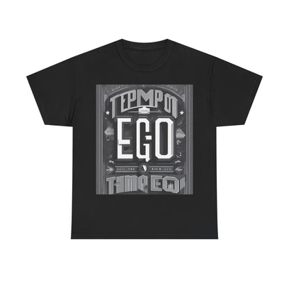 boostlete-mile-by-mile-type-tempo-over-ego-banner-modern-0093 — Unisex Heavy Cotton Tee (Gildan 5000)