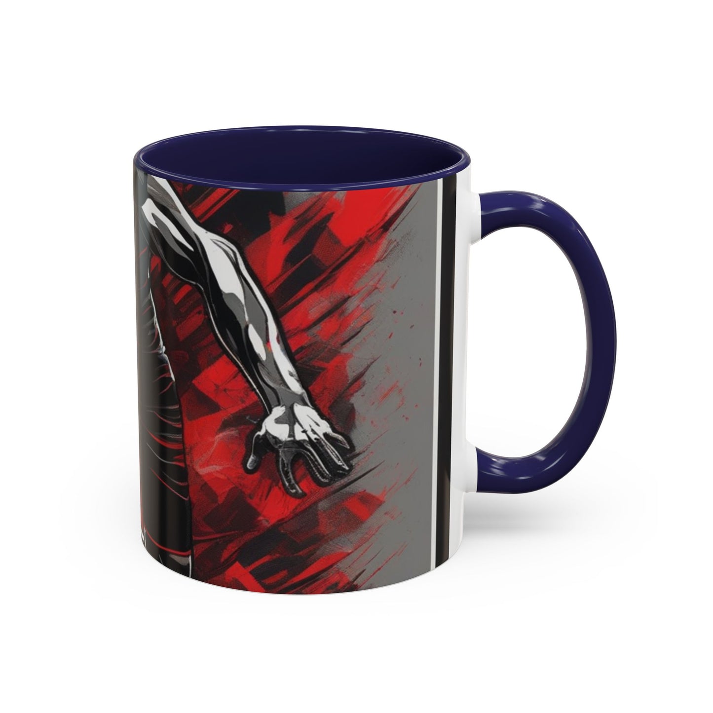 boostlete-field-day-scene-sprinter-glitch-badge-0284 — Accent Mug 11oz/15oz