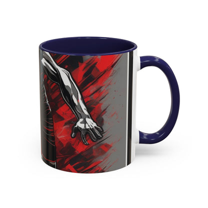 boostlete-field-day-scene-sprinter-glitch-badge-0284 — Accent Mug 11oz/15oz