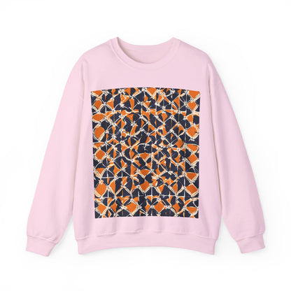 boostlete-headspace-pattern-plate-number-badge-0387 — Unisex Heavy Blend Crewneck (G18000)