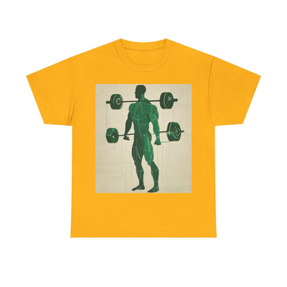 boostlete-boost-mode-scene-deadlift-glitch-blueprint-0044 — Unisex Heavy Cotton Tee (Gildan 5000)