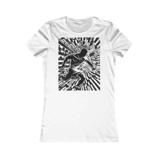 boostlete-field-day-scene-sprinter-halftone-athletic-0248 — Women's Favorite Tee (B+C 6004)