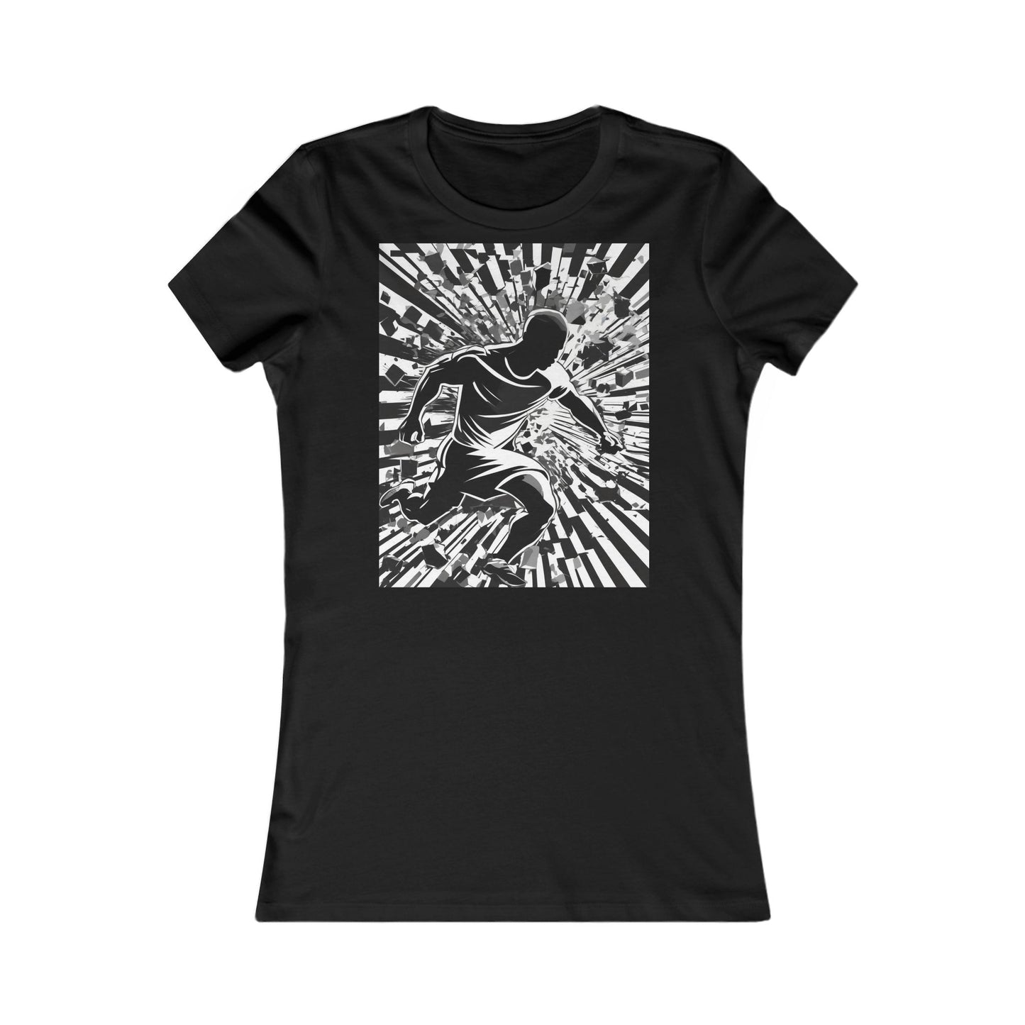boostlete-field-day-scene-sprinter-halftone-athletic-0248 — Women's Favorite Tee (B+C 6004)
