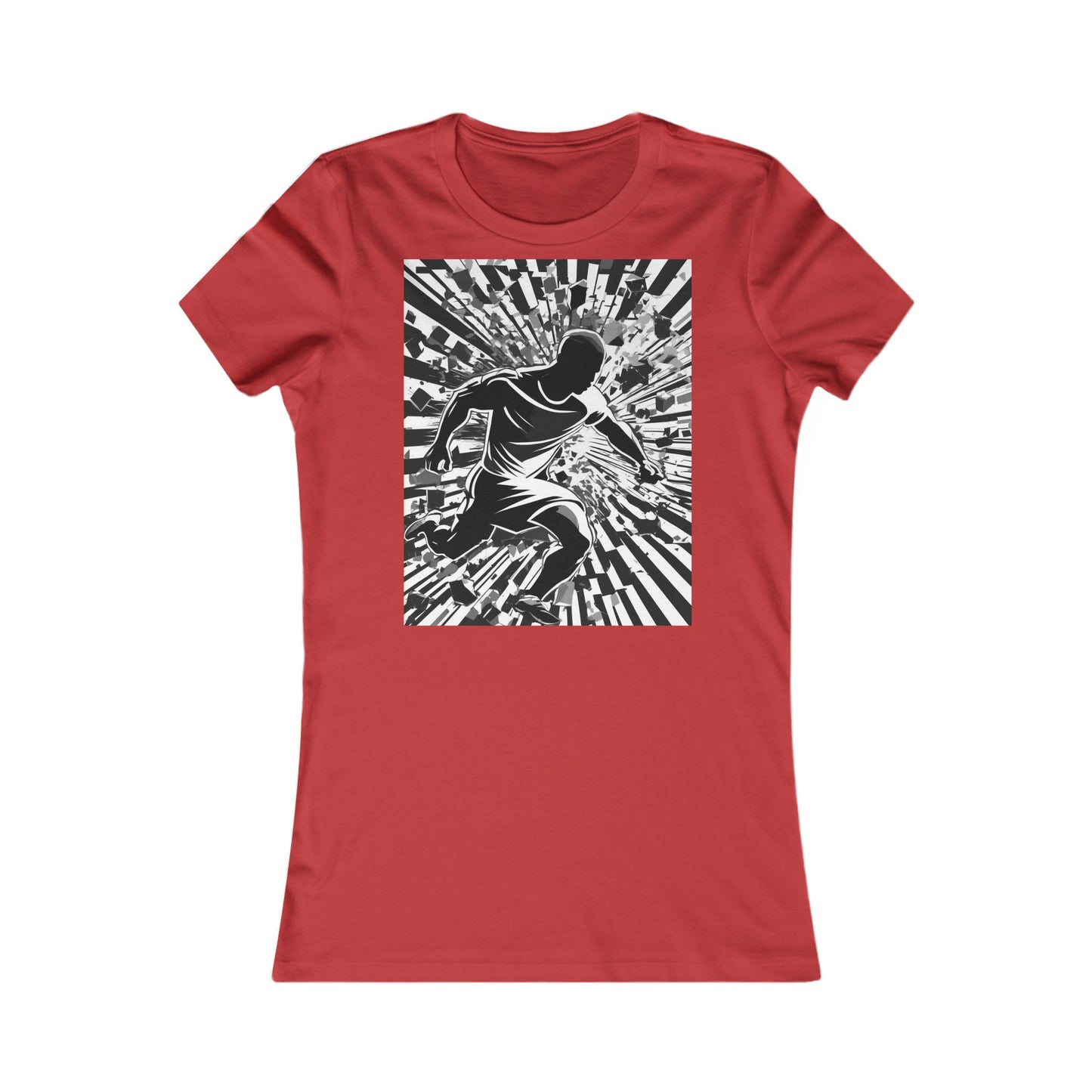 boostlete-field-day-scene-sprinter-halftone-athletic-0248 — Women's Favorite Tee (B+C 6004)