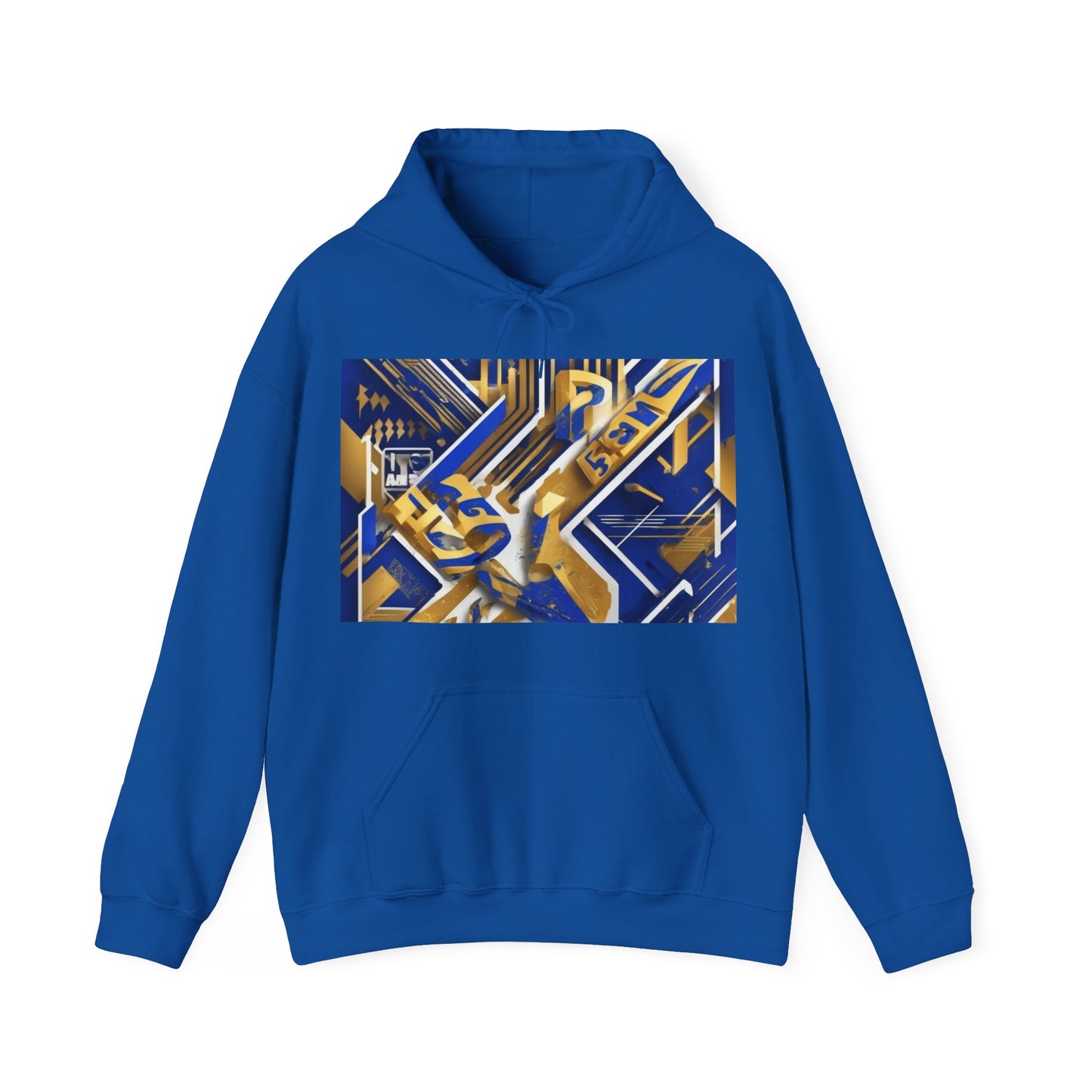 boostlete-am-crew-type-progress-beats-perfect-diagonal-modern-0209 — Unisex Heavy Blend Hooded Sweatshirt (Gildan)