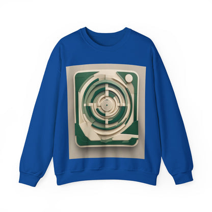 boostlete-mile-by-mile-icon-target-3d-modern-0306 — Unisex Heavy Blend Crewneck (G18000)