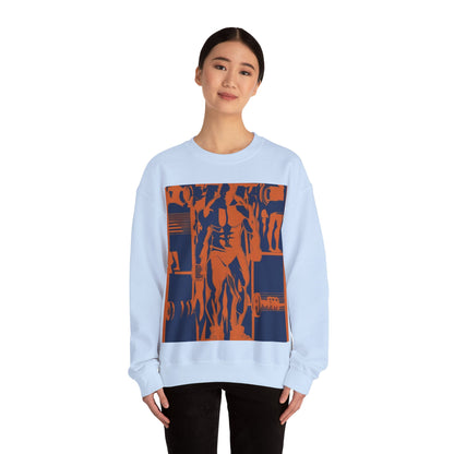 boostlete-rise-grind-scene-deadlift-3d-paper-0812 — Unisex Heavy Blend Crewneck (G18000)
