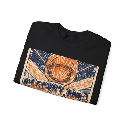 boostlete-boost-mode-type-recovery-progress-outline-over-solid-badge-0161 — Unisex Heavy Blend Crewneck Sweatshirt (Gildan)