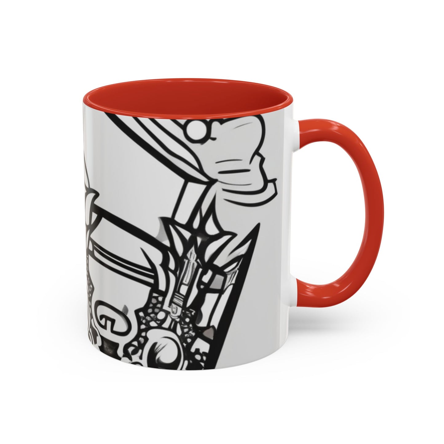 boostlete-quiet-power-icon-crown-outline-badge-0130 — Accent Mug 11oz/15oz