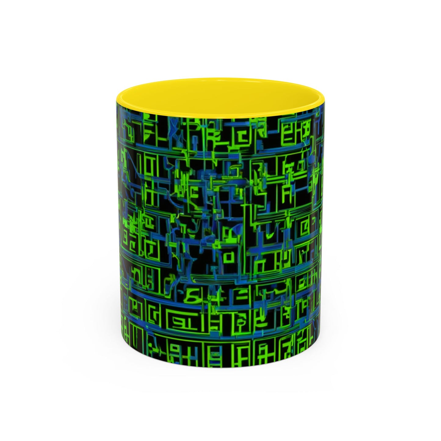 boostlete-mile-by-mile-pattern-plate-number-blueprint-0147 — Accent Mug 11oz/15oz